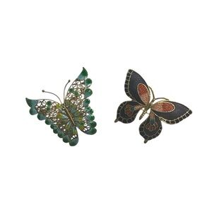 Colorful Butterfly Brooch Set